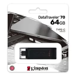 Накопичувач 64GB USB 3.2 Type-C Gen 1 DT70 Kingston teh0018424 - мініатюра 4