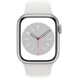 Смарт-годинник Apple Watch Series 8 45mm Silver Aluminum Case with White Sport Band S/M [MP6P3] [81958] - мініатюра 2