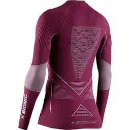 Термофутболка X-Bionic Energy Accumulator 4.0 Melange Shirt Round Neck Long Sleeve Women L Бордовий (1068-EA-WT41W19W L G144) - мініатюра 2