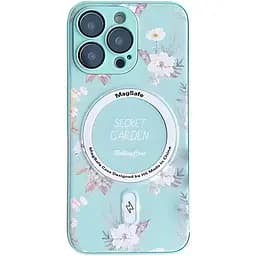 Чохол Epik TPU+PC Secret Garden with MagSafe для Apple iPhone 16 Pro 6.3 Mint