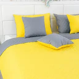 Подушка Руно 40х40 декоративна Yellow Grey 311.52_Yellow Grey - мініатюра 5
