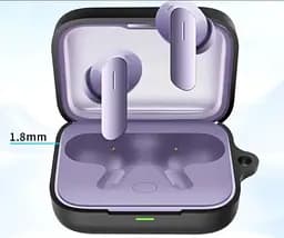 Чохол-накладка DK для Realme Buds Air 7 Silicone Candy Friendly з карабіном (black) - мініатюра 3