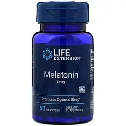 Мелатонин Life Extension Melatonin 1 мг 60 капсул
