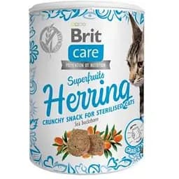 ласощі для кішок Brit Care Cat Snack Superfruits Herring сельдь, 100 г