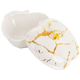 Емкость для хранения Lefard 11 см белый с золотым (926-004)