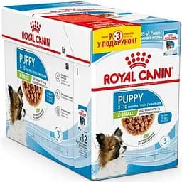 Набір вологий корм для цуценят Royal Canin Puppy X-Small для дрібних порід 1.02 кг (12 шт. х 85 г)