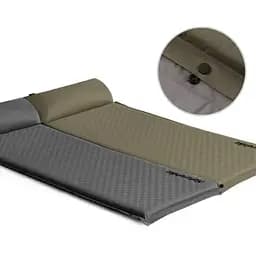 Килимок самонадувний Naturehike (CNK2300DZ014) 3см - з подушкою - одномісний - темно-зелений - мініатюра 5
