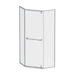 Душове огородження 5-corner Pivot AM.PM Gem 90×90 см, без піддону, хром профіль W90UG-405-9090-MT