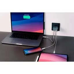 Зарядний пристрій Verbatim GaN 65 W 3 ports (2xUSB-C-65 W /USB-A -3.0) (32201) - мініатюра 6