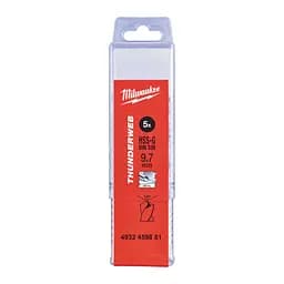 Свердло по металу THUNDERWEB HSS-G MILWAUKEE DIN338, діаметр 9,7х133х87мм, (5шт), пластикова коробка