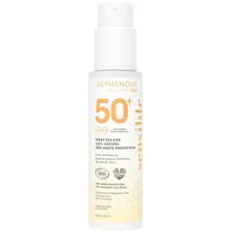 Солнцезащитный спрей для чувствительной кожи лица и тела Alphanova Organic Sun SPF 50+ органический 100 г