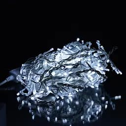 Уличная гирлянда Бахрома GarlandoPro 12 м 200 LED белая проволока Белая 12MWW