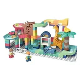Детский конструктор Дино-парк 8007, 147 деталей, интерактивный лабиринт с горками