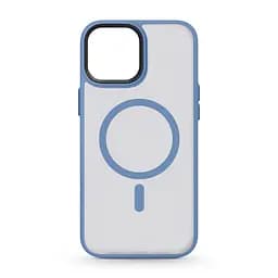 Чехол для Apple iPhone 14, Uniq MagCase, голубой, противоударный, панель-накладка с MagSafe, ударопрочный TPU+PC, с магнитом MagSafe, поддержка полноценной беспроводной зарядки, ArmorStandart (ARM75335)