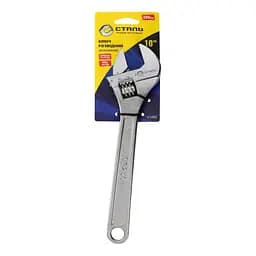 Ключ разводной Сталь 250 мм хромированный (66493)