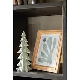 Елочка настольная J-line с вельветовым напылением 21 см мятная (45726)