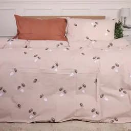 Комплект постільної білизни MirSon Ranforce Elite 17-4832 Eleanor 143х210 см бежевий з коричневим (2200009392337)