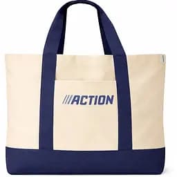 Еко сумка для пляжу Action 52x36x15 см бежева із щільного котону sum0028707