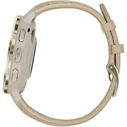 Смарт-годинник Garmin Venu 3S Soft Gold Stainless Steel Bezel with French Gray Case and Leather Band (010-02785-55) [153841] - мініатюра 2