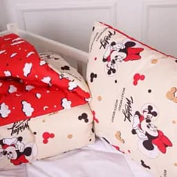 Набір антиалергенний MirSon зима Kids Time 20-0027 Mine mouse 140x205 см бавовна: ковдра з подушкою (2200009664083) - мініатюра 3