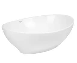 Комплект Qtap Dove: Раковина накладна овальна 415x340x140 мм White + Донний клапан PU02 (QT06113078WN47308) - мініатюра 3