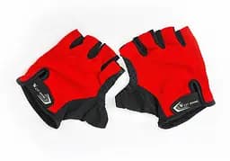 Велорукавиці West Biking з короткими пальцями XL Black-Red (G0001099) - мініатюра 3