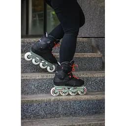 Ролики жіночі Rollerblade Twister XT Women 250 Чорний-Зелений - мініатюра 7