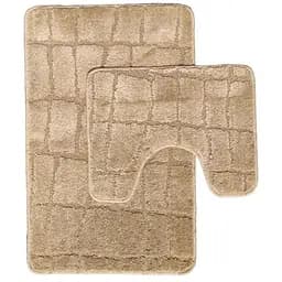 Набір килимків для ванної Vezzer Standart 50x80 та 50x40 см бежевий (VZSS4500)