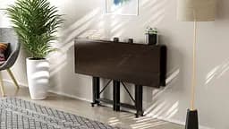 Стіл-книга трансформер Спайдер Ferrum-decor 750x1150x880 Чорний метал ДСП Венге Магія 16 мм (FRD-105632) - мініатюра 3