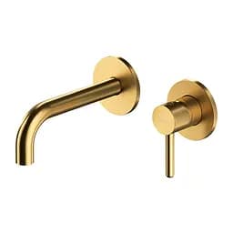 Смеситель для умывальника скрытого монтажа Omnires Y brushed gold Y1215HGLB Золотой