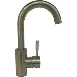 Смеситель кухонный Germece 8202 SK однорычажный поворотный из нержавеющей стали серебристый (SP000013130)