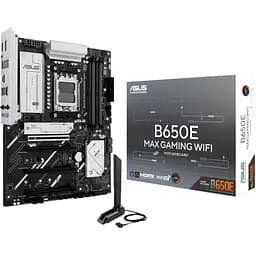 Материнcька плата B650E MAX GAMING WIFI sAM5 B650 4xDDR5 M.2 HDMI DP Wi-Fi BT ATX Asus teh0018959 - мініатюра 8