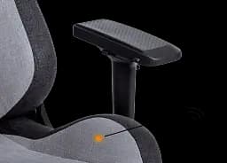 Геймерське крісло GT Racer чорне зі світло-сірим (X-8005 Light Gray/Black Suede) - мініатюра 9