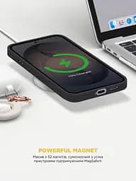 Силиконовый чехол с MagSafe для Samsung Galaxy S25 Edge 5G, ICON2 MagCase, черный, противоударный, панель с мягкой подкладкой, защита всего корпуса, поддержка беспроводной зарядки, совместим с защитными стеклами и пленками, ArmorStandart (ARM88091) - мініатюра 8