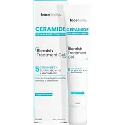 Гель для уменьшения воспалений на коже лица Face Facts Ceramide Skin Barrier Complex Blemish Treatment Gel с керамидами 50 мл