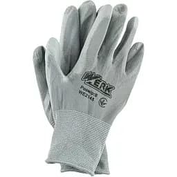 Рукавички трикотажні Werk WE2136 з поліуретановим покриттям сірі розмір 10