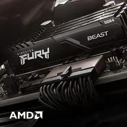 Модуль пам'яті для комп'ютера DDR4 32GB 3200 MHz Fury Beast Black Kingston Fury (ex.HyperX) (KF432C16BB/32) - мініатюра 11