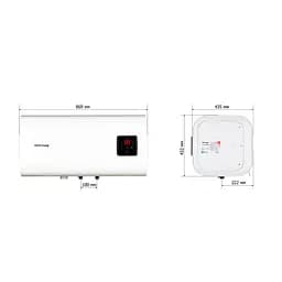 Водонагрівач "квадрат" Mixxus EWH-14080 Cube WET (Н) накопичувальний 80 л мокрий тен 2,0 kW WH0615 - мініатюра 2