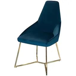 Стул Prestol Гелекси 500x550x950 мм лазурный с золотым