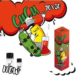 Набор компонентов для самозамеса органической заправки WES Split 60 мл 0-6 мг Cucu Лимонад из огурца и арбуза (16402)