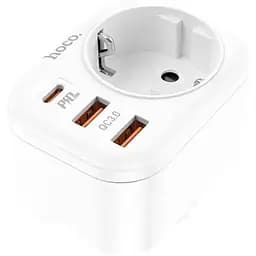 Мережевий фільтр Hoco NS3 Multifunctional socket ( including 1C2A PD20W fast charge ) ( EU / GER ) W