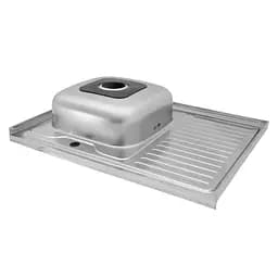 Кухонна мийка Kroner KRP Dekor - 6080L (0,6 мм) (CV022814) - мініатюра 4