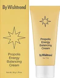 Зволожувальний крем із прополісом By Wishtrend Propolis Energy Balancing Cream - мініатюра 2