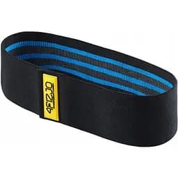 Гумка для фітнесу та спорту 4Fizjo Hip Band із тканини 15-20 кг Black/Blue (P-5907739310293)