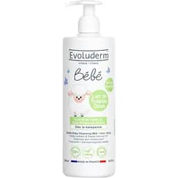 Молочко Evoluderm для тела и лица детское очищающее 500 мл