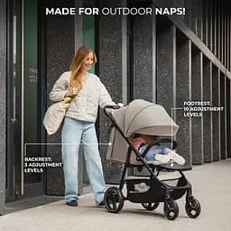 Прогулянкова коляска Kinderkraft Trig 3 Onyx Black (KSTRIG03BLK0000) - мініатюра 7
