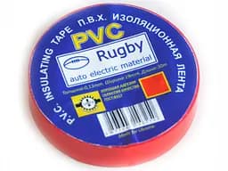 Изоляционная лента Brille красная ПВХ 15 мм х 20 м 305-002