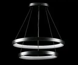 Люстра стельова LED Splendid Ray L2681/600+400/2, чорний, регульована температура світла, сучасний стиль