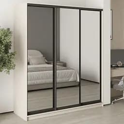 Шкаф-купе трехдверный MebelStar Стандарт BG 3 Зеркала 180x60x210 см Кашемир (MBS-8478)