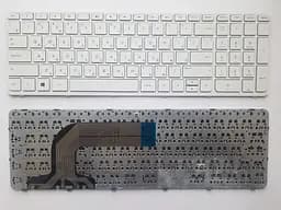 Клавіатура для ноутбуків HP Pavilion 17-E Series біла з білою рамкою RU/US